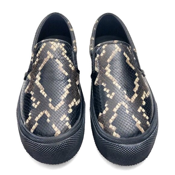 Bally Leory-P Snakeskin-Effect Designer Slip-On Shoes for Men US 10.5 (0537) main image 13